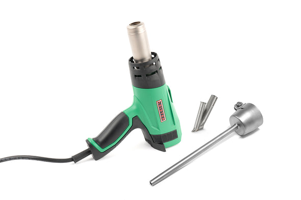 Leister Solano AT with extension nozzle and speed welding nozzle
